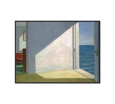 Rooms by the Sea by Edward Hopper, Framed Art Print with black frame in 3 sizes by 2020ArtSolutions