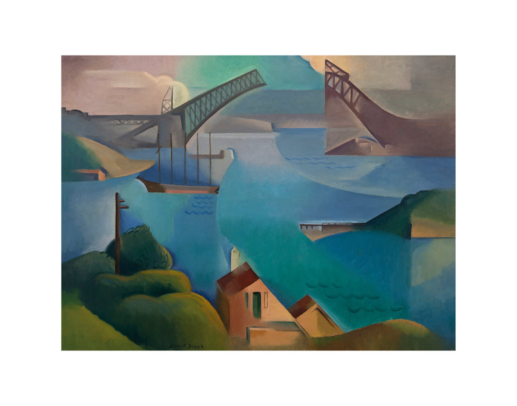 Dorrit Black, The bridge, 1930, Art Gallery of South Australia, Adelaide. Fine Art Prints in various sizes by 1000Artists.com