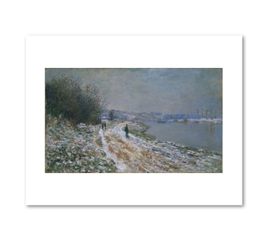 Chemin de halage a Argenteuil (Towpath at Argenteuil, Winter) by Claude Monet