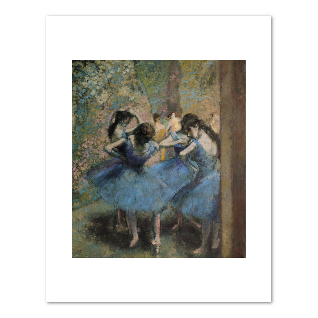Edgar Degas, Dancers in Blue, 1890, Fine Art Prints in various sizes by 1000Artists.com