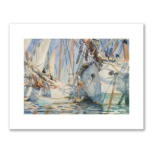 John Singer Sargent, White Ships, 1908, Brooklyn Museum, Photo © Brooklyn Museum of Art / Bridgeman Images. Fine Art Prints in various sizes by 1000Artists.com