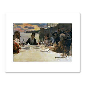 Giuseppe De Nittis, Lunch at Posillipo, c.1879, Private Collection. Photo © Christie's Images / Bridgeman Images. Fine Art Prints in various sizes by 1000Artists.com