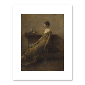 Thomas Wilmer Dewing, Lady in Gold, ca. 1912, Brooklyn Museum. Fine Art Prints in various sizes by 1000Artists.com