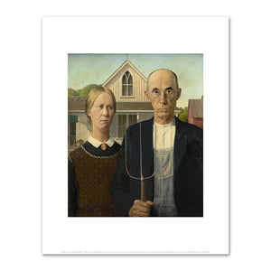 Grant Wood, American Gothic, 1930, The Art Institute of Chicago. Fine Art Prints in various sizes by 1000Artists.com