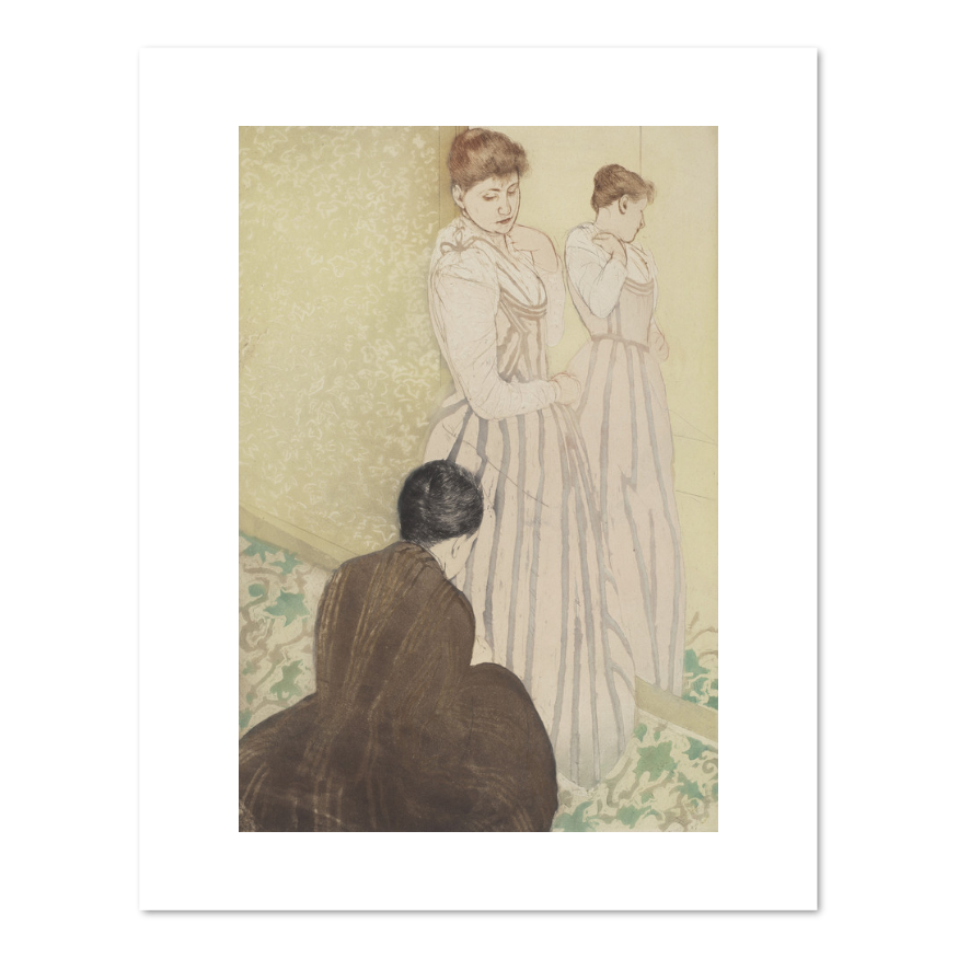 Mary Cassatt, The Fitting, 1890-1891, Fine Art Prints in various sizes by 1000Artists.com