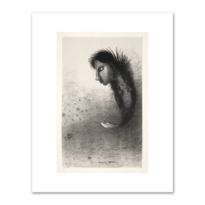 Odilon Redon, The Temptation of Saint Anthony (First Series): Then There Appears a Singular Being, Having the Head of a Man on the Body of a Fish, 1888, The Cleveland Museum of Art. Fine Art Prints in various sizes by 1000Artists.com