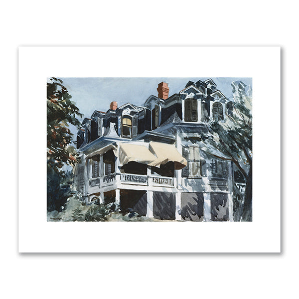 Edward Hopper, The Mansard Roof, 1923, Brooklyn Museum. Fine Art Prints in various sizes by 1000Artists.com
