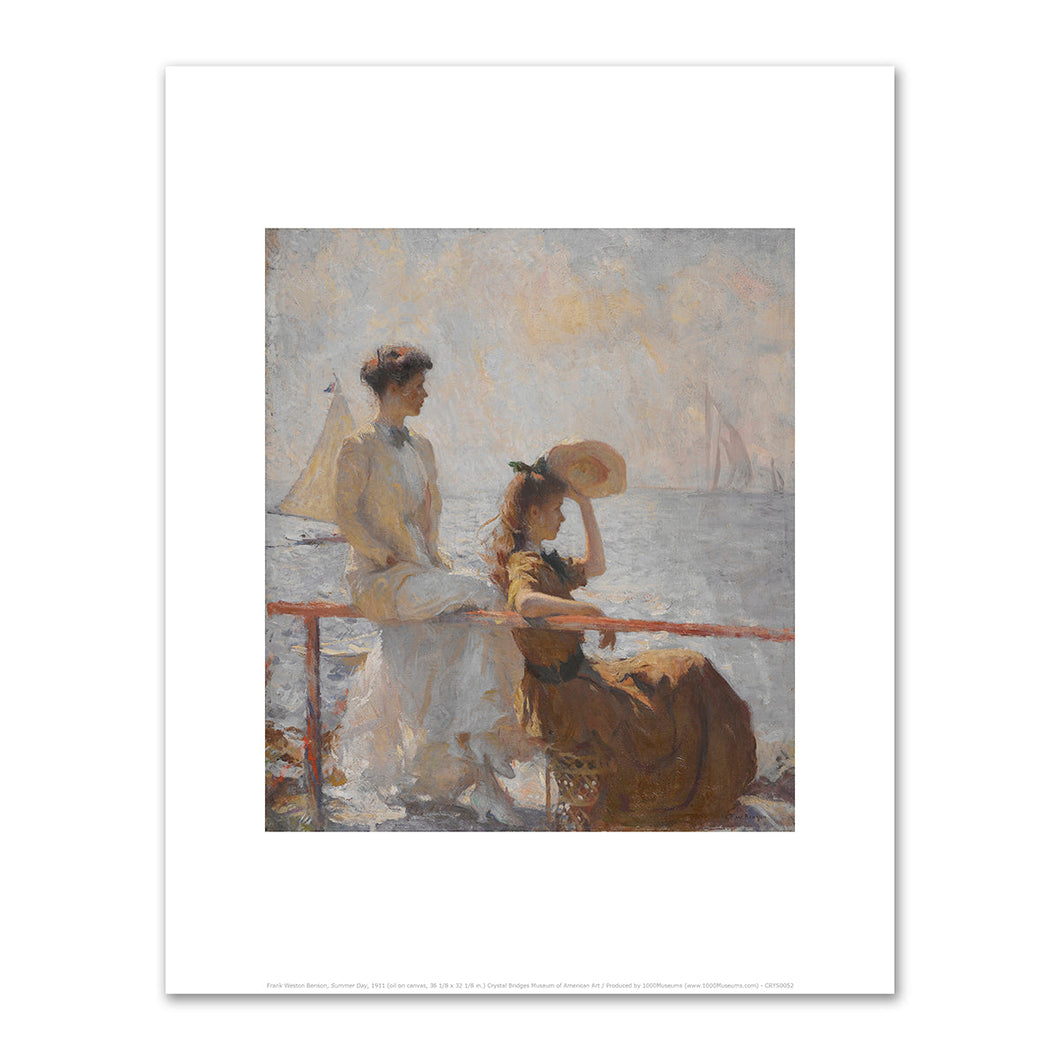 Frank Weston Benson, Summer Day, 1911, Crystal Bridges Museum of American Art. Fine Art Prints in various sizes by 1000Artists.com