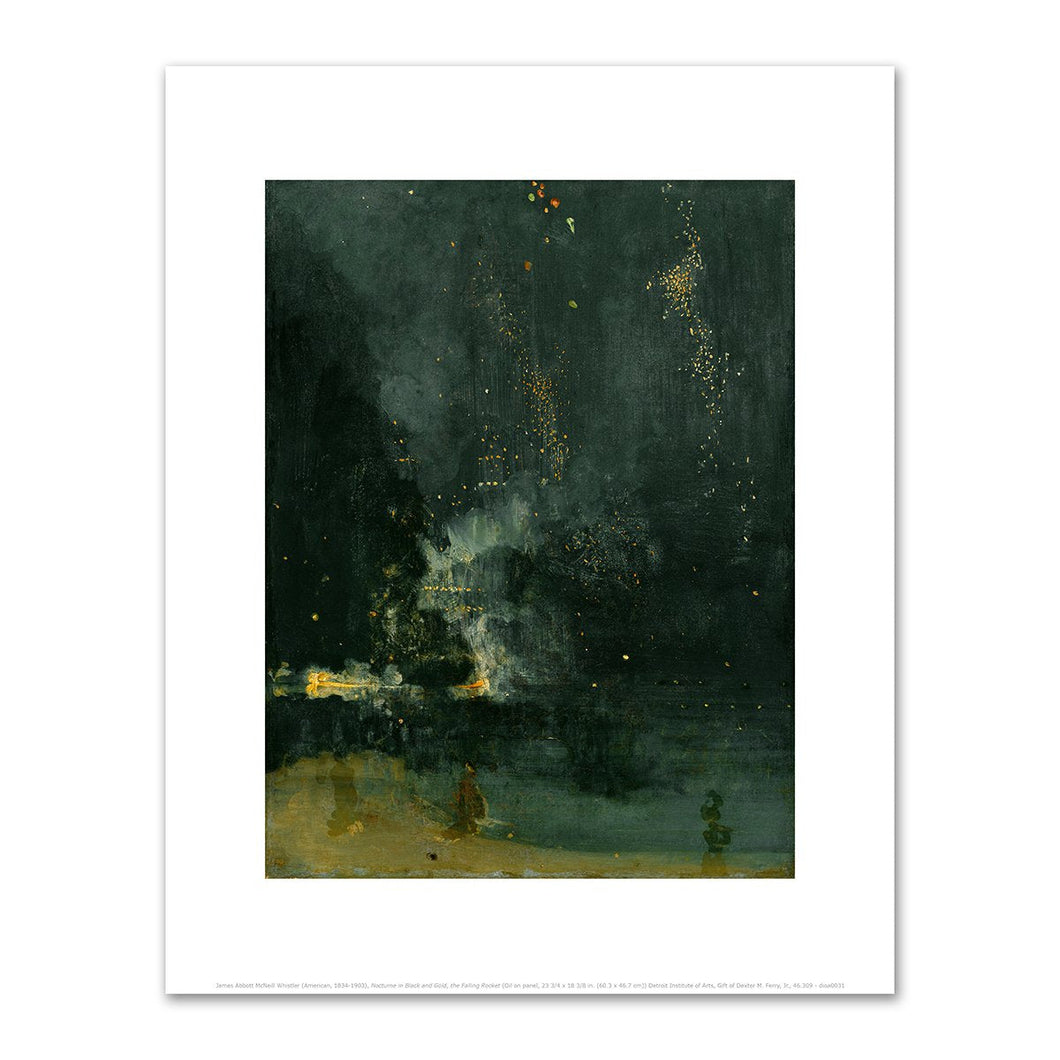James Abbott McNeill Whistler, Nocturne in Black and Gold, the Falling Rocket, Fine Art Prints in various sizes by 1000Artists.com