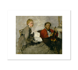 Edgar Degas, Violinist and Young Woman, ca. 1871, Fine Art Prints in various sizes from 1000Artists.com