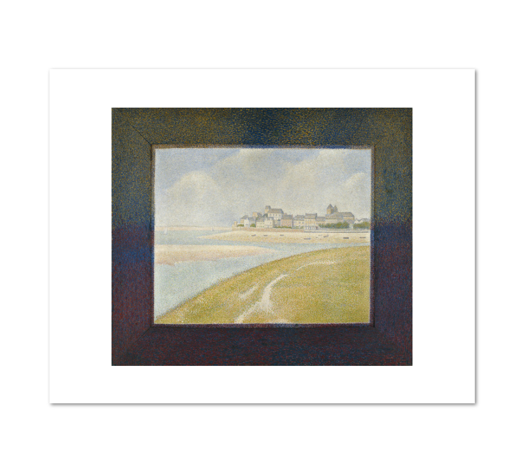 Georges Seurat, View of Le Crotoy from Upstream, 1889, Fine Art Prints in various sizes by 1000Artists.com