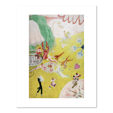 Florine Stettheimer, Love Flight of a Pink Candy Heart, Fine Art Prints in various sizes by 1000Artists.com