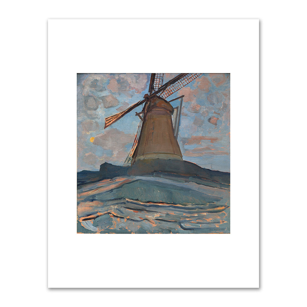 Piet Mondrian, Windmill, About 1917, Dallas Museum of Art. Fine Art Prints in various sizes by 1000Artists.com