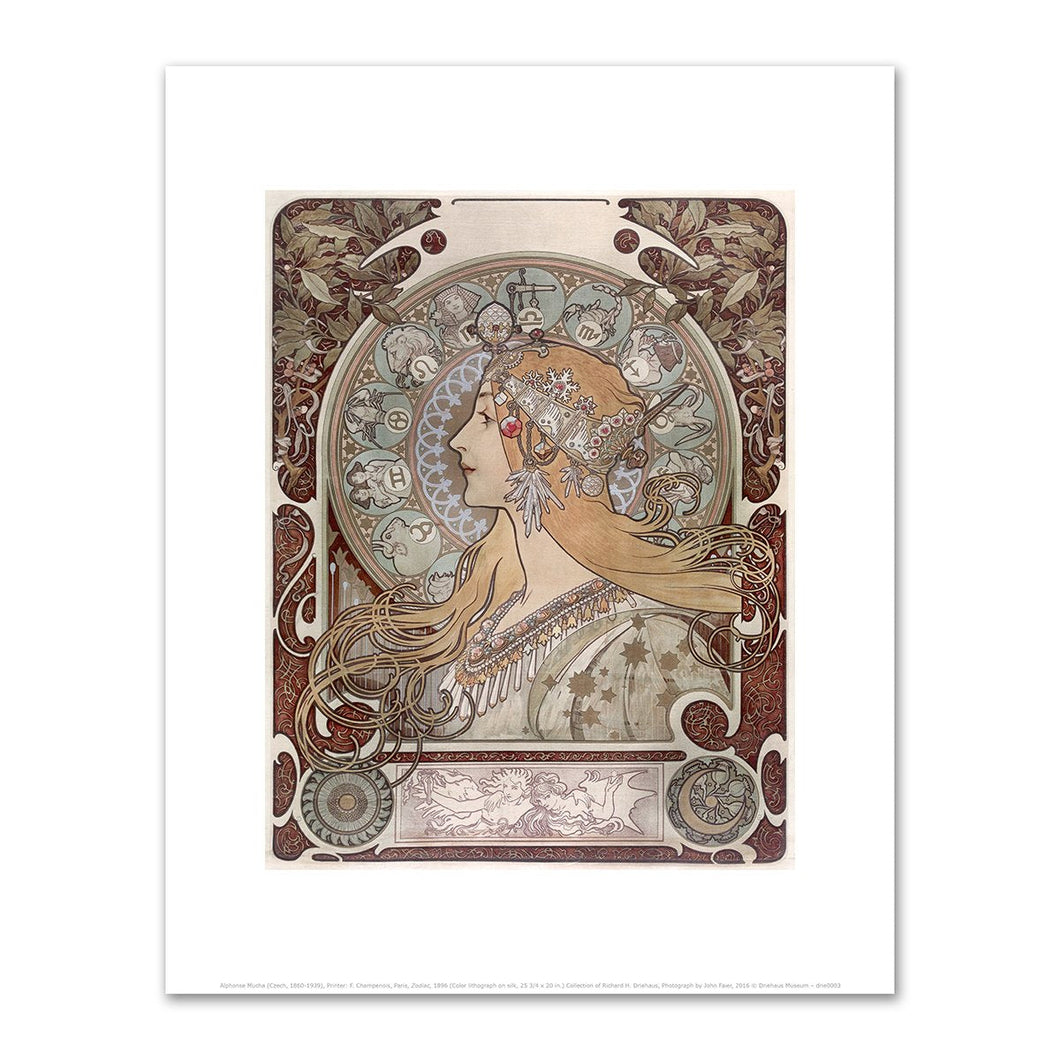 Alphonse Mucha, Zodiac, 1896, Fine Art Prints in various sizes by 1000Artists.com