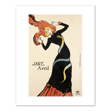 Henri de Toulouse-Lautrec, Jane Avril, 1899, Fine Art Prints in various sizes by 1000Artists.com