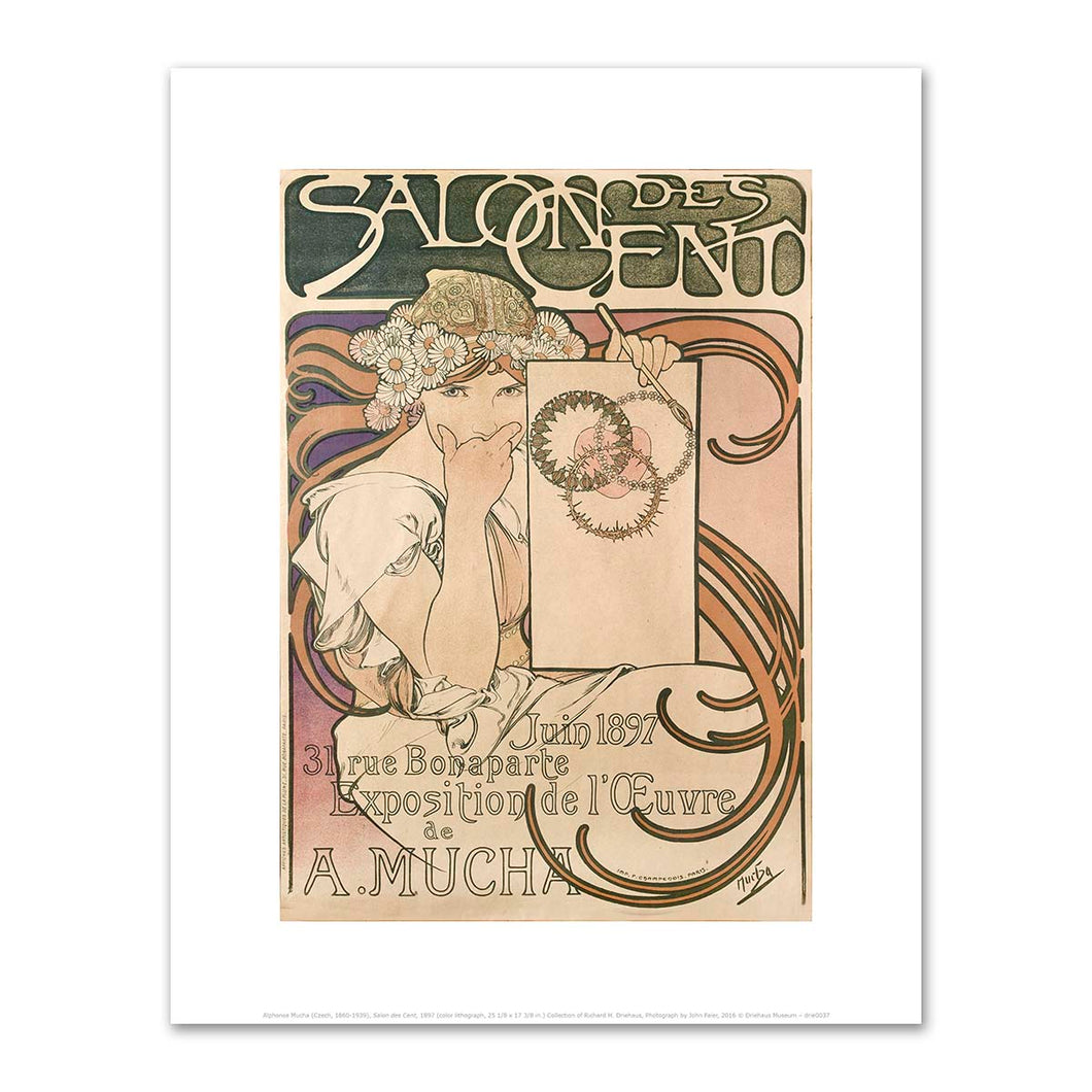 Alphonse Mucha, Salon des Cent, 1897, Fine Art Prints in various sizes by 1000Artists.com