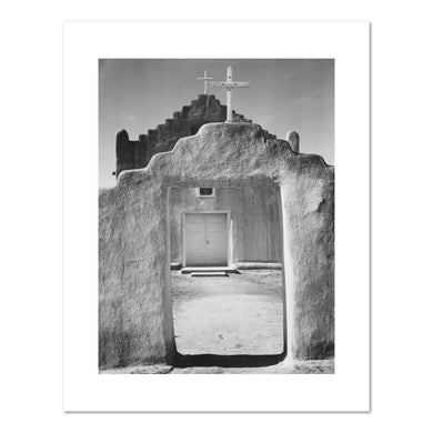 Ansel Adams, Church, Taos Pueblo National Historic Landmark, New Mexico, 1942, Department of the Interior. National Park Service. Fine Art Prints in various sizes by 1000Artists.com