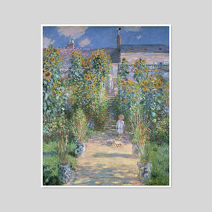 The Artist's Garden at Vétheuil by Claude Monet Artblock