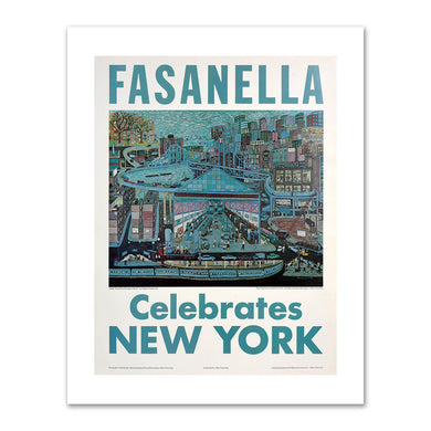 Fasanella Celebrates New York Poster, Lithographed by Art K Reproductions Inc. - New York City