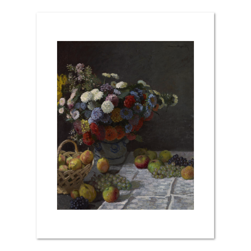 Still Life with Flowers and Fruit by Claude Monet