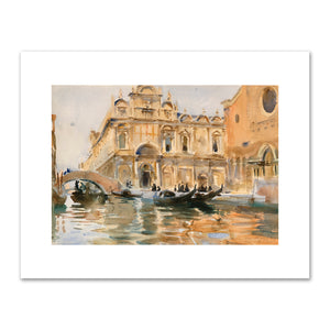 John Singer Sargent, Rio dei Mendicanti, Venice, probably 1903-1906, Indianapolis Museum of Art. Fine Art Prints in various sizes by 1000Artists.com