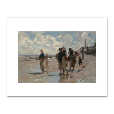 John Singer Sargent, Fishing for Oysters at Cancale, 1878, Museum of Fine Arts, Boston. Fine Art Prints in various sizes by 1000Artists.com