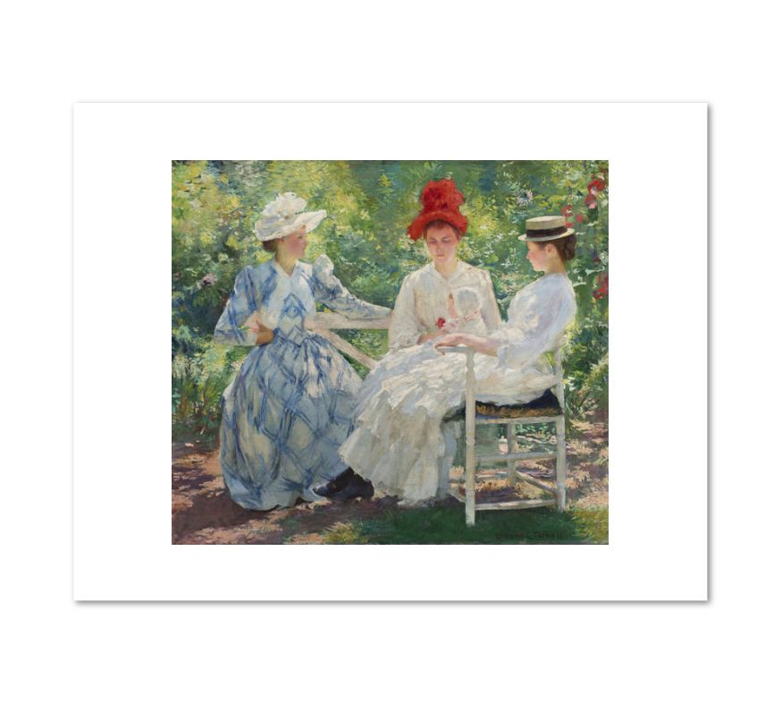 Edmund Charles Tarbell, Three Sisters— A Study in June Sunlight, 1890, Fine Art Prints in various sizes by 1000Artists.com