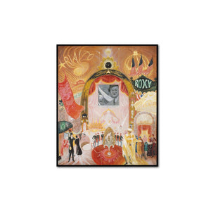Florine Stettheimer, The Cathedrals of Broadway, artblock with black frame by 2020ArtSolutions