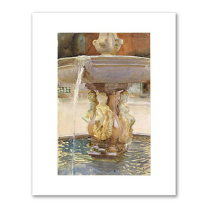 John Singer Sargent, Spanish Fountain, 1912, The Metropolitan Museum of Art, New York. Fine Art Prints in various sizes by 1000Artists.com