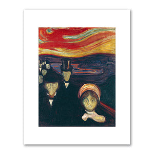Edvard Munch, Anxiety, 1894, Munchmuseet, Oslo, Norway. Fine Art Prints in various sizes by 1000Artists.com