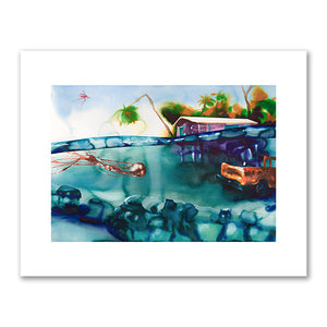 Alexis Rockman, Tropical Island, 2022, Mystic Seaport Museum. © Alexis Rockman. Fine Art Prints in various sizes by 1000Artists.com
