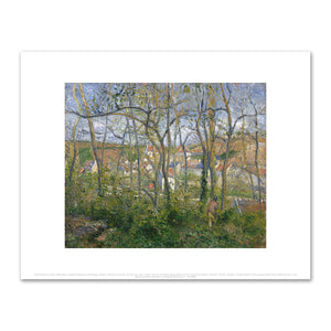 Camille Pissarro, Wooded Landscape at L’Hermitage, Pontoise, 1879, Fine Art Prints in 4 sizes by 2020ArtSolutions