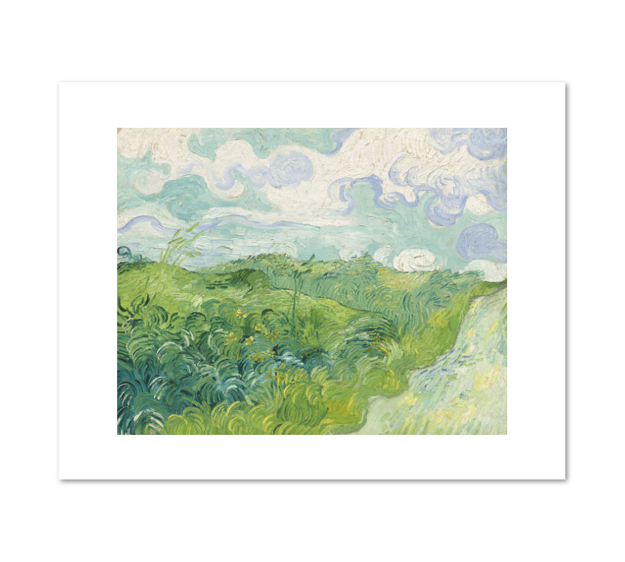 Green Wheat Fields, Auvers by Vincent van Gogh Archival Print