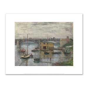 Claude Monet, Bridge at Argenteuil on a Gray Day, Fine Art Prints in various sizes by 1000Artists.com