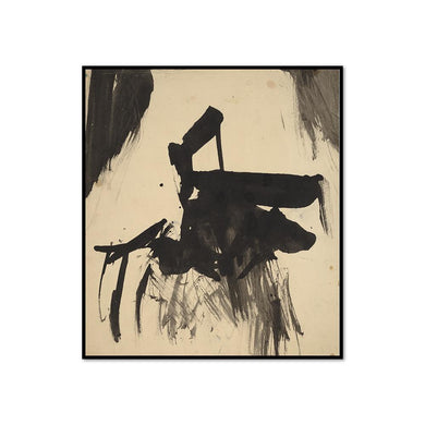 Franz Kline, Untitled, 1950s, Framed Art Print with black frame in 3 sizes by 1000Artists.com