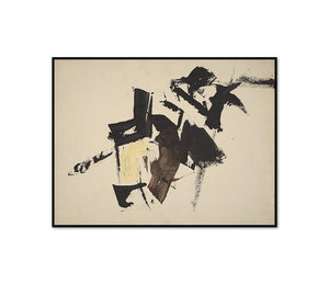 Franz Kline, Untitled, possibly 1960, Framed Art Print with black frame in 3 sizes by 1000Artists.com