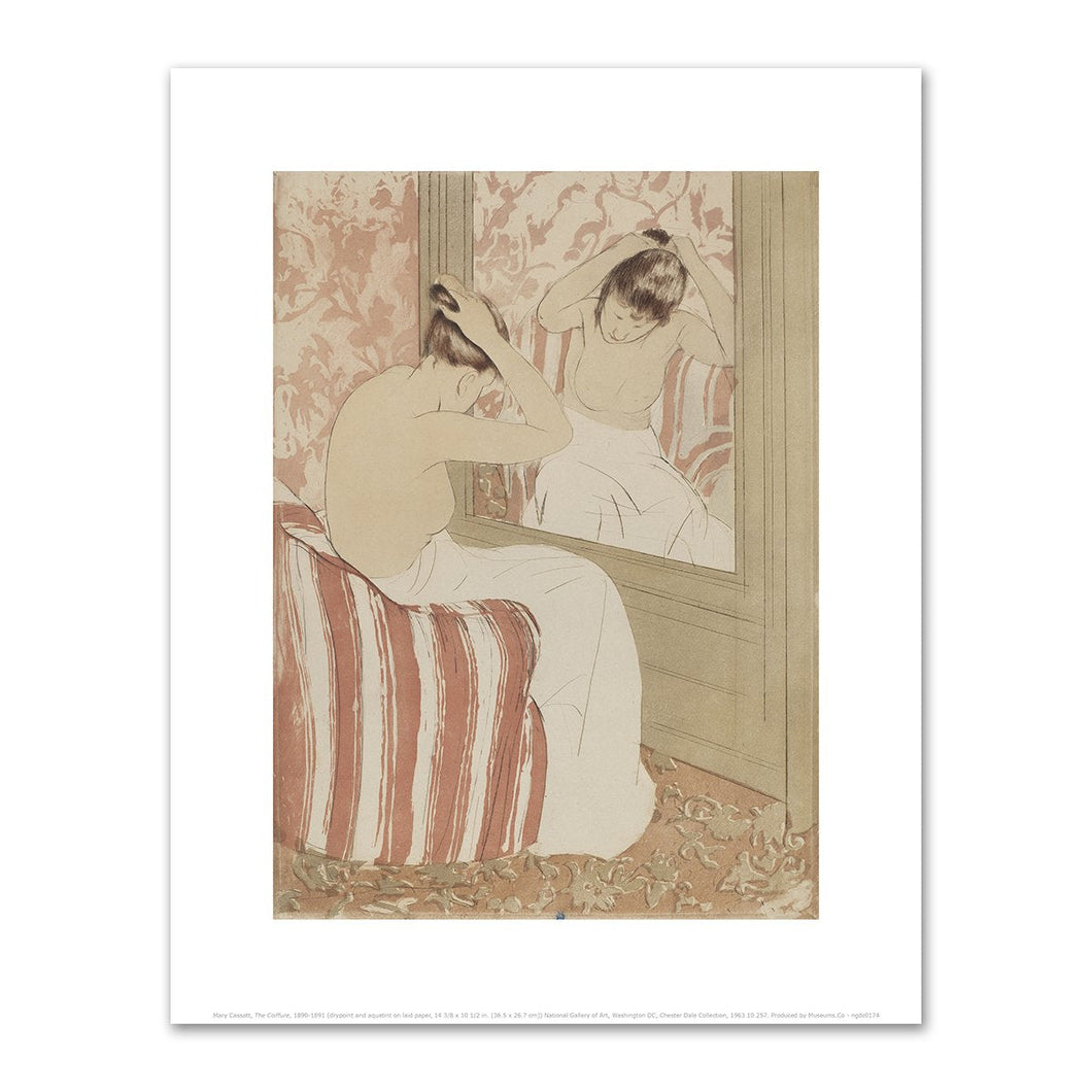 Mary Cassatt, The Coiffure, 1890-1891, Fine Art Print in various sizes by 1000Artists.com