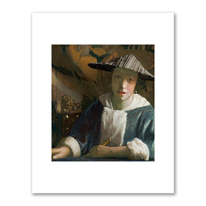 Johannes Vermeer, Girl with a Flute, circa 1665-1670, National Gallery of Art, Washington DC. Fine Art Prints in various sizes by 1000Artists.com