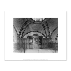 Unknown, City Hall Station Ticket Booth, 3/31/1904, Art Prints in 4 sizes by 2020ArtSolutions