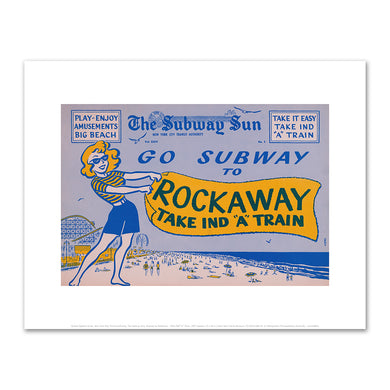 Amelia Opdyke Jones, New York City Transit Authority, The Subway Sun, Subway to Rockaway - Take IND 