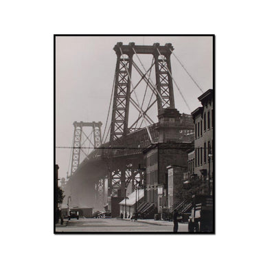 Williamsburg Bridge, South Eighth and Berry Streets, Brooklyn by Berenice Abbott Artblock