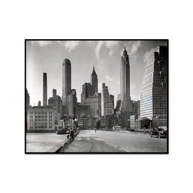 Manhattan Skyline: I. South Street and Jones Lane, Manhattan by Berenice Abbott Artblock