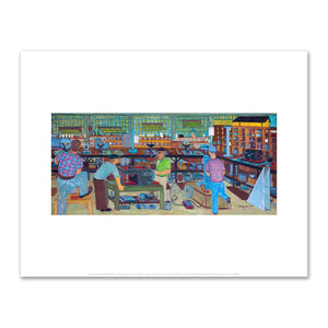Ralph Fasanella, Bench Workers, 1972, Fenimore Art Museum. ©Estate of Ralph Fasanella. Fine Art Prints in various sizes by 1000Artists.com