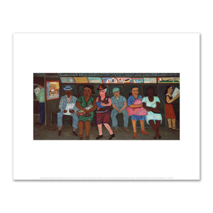 Ralph Fasanella, Subway Riders, 1950, American Folk Art Museum, New York, Gift of Ralph and Eva Fasanella, © Estate of Ralph Fasanella. Fine Art Prints in various sizes by 1000Artists.com