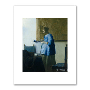 Johannes Vermeer, Woman reading a Letter (Brieflezende vrouw), c. 1662-63, Rijksmuseum. Fine Art Prints in various sizes by 1000Artists.com