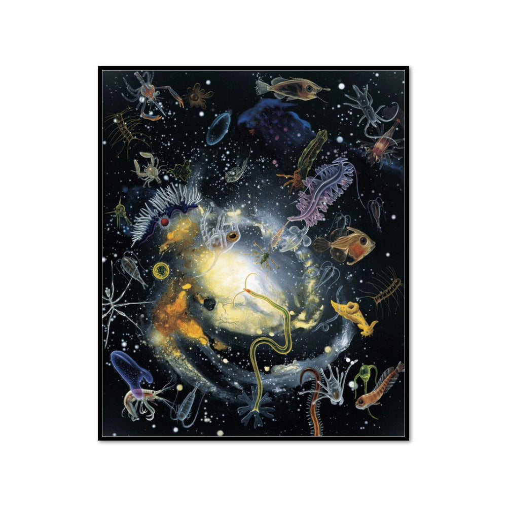 Alexis Rockman, Biosphere: Hydrographer's Dream, 1994, Framed Art Print with black frame in 3 sizes by 2020ArtSolutions