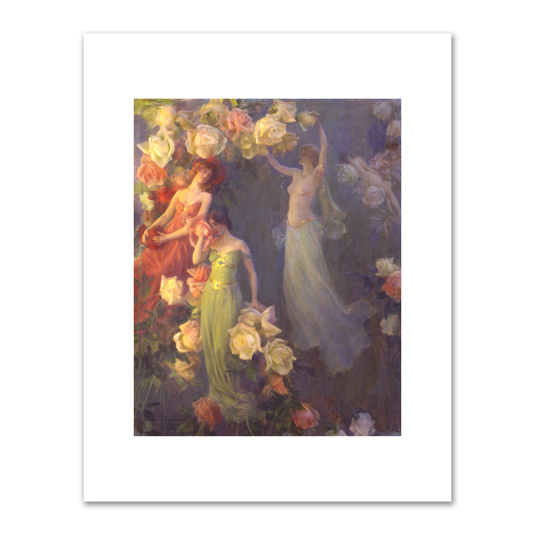 Charles Courtney Curran, The Perfume of Roses, 1902, Smithsonian American Art Museum. Fine Art Prints in various sizes by 1000Artists.com