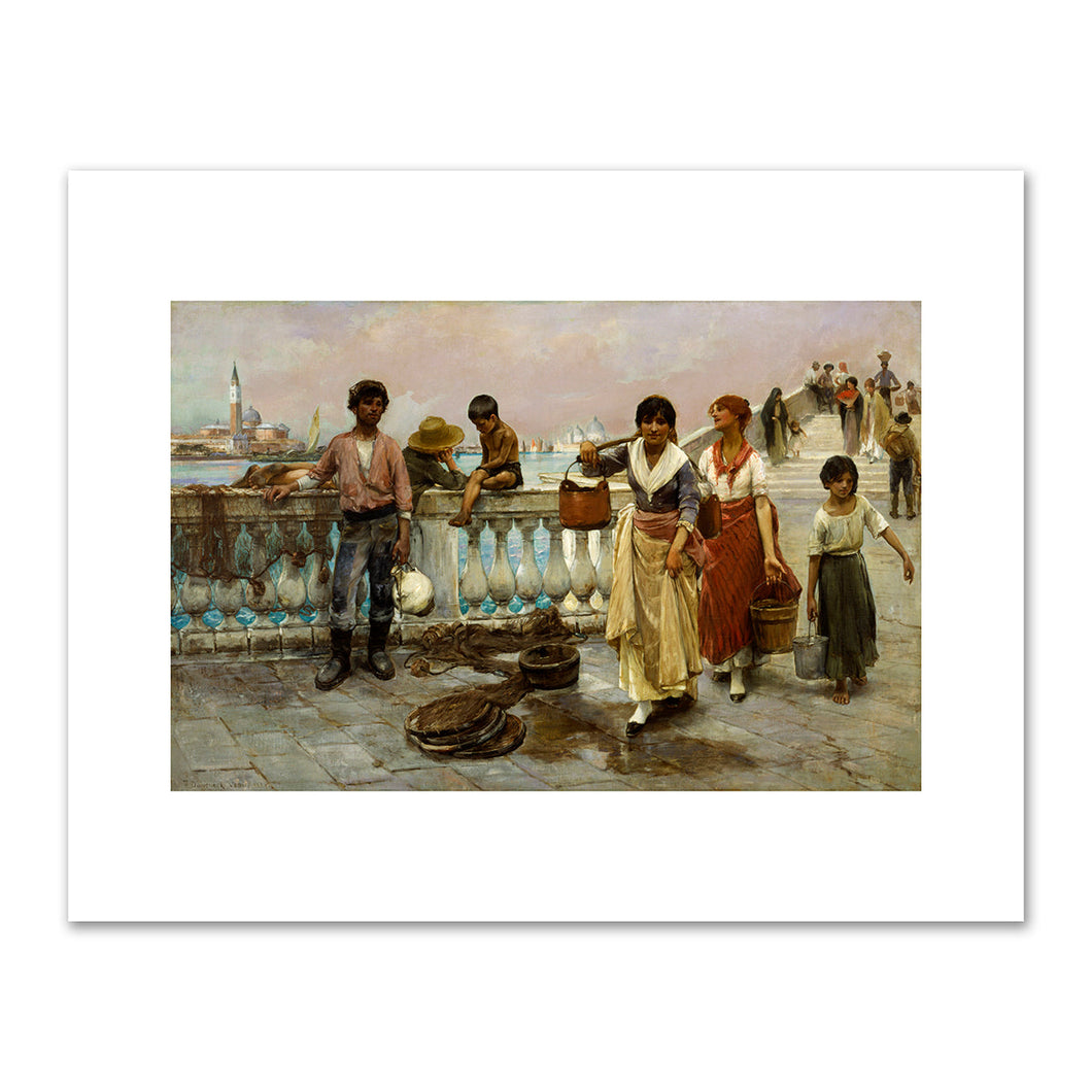 Frank Duveneck, Water Carriers, Venice, 1884, Smithsonian American Art Museum. Fine Art Prints in various sizes by 1000Artists.com