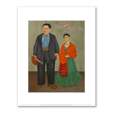 Frida Kahlo, Frieda and Diego Rivera, 1931, San Francisco Museum of Modern Art, Photo: Ben Blackwell. © 2022 Banco de México Diego Rivera Frida Kahlo Museums Trust, Mexico, D.F. / Artists Rights Society (ARS), New York. Fine Art Prints in various sizes by 1000Artists.com