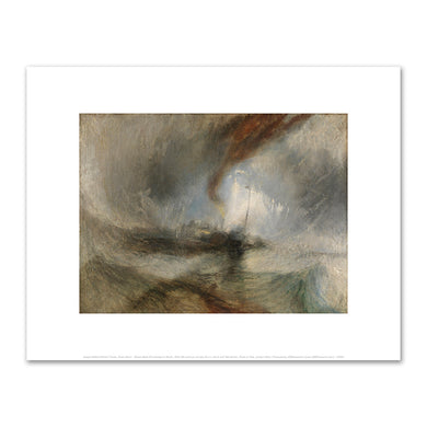 Joseph Mallord William Turner, Snow Storm - Steam-Boat off a Harbour's Mouth, exhibited 1842, Tate Britain, London. Fine Art Prints in various sizes by 1000Artists.com